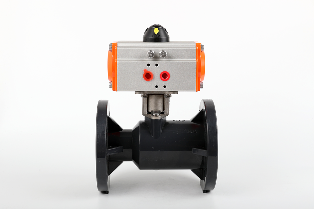 斗门气动法兰一体球阀